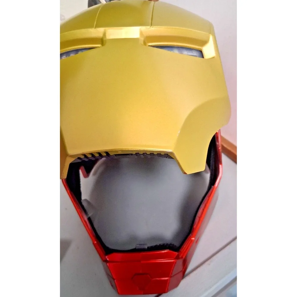 Iron Man Mark VII Headgear 1:1 Helmet LED Eyes Gold CG7248 Wearable New in Box